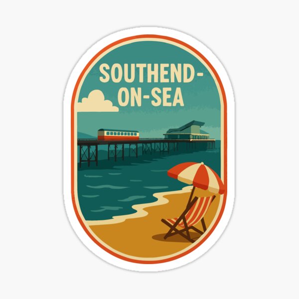Item preview, Southend On Sea Travel Souvenir Sticker designed and sold by rogue-design.
