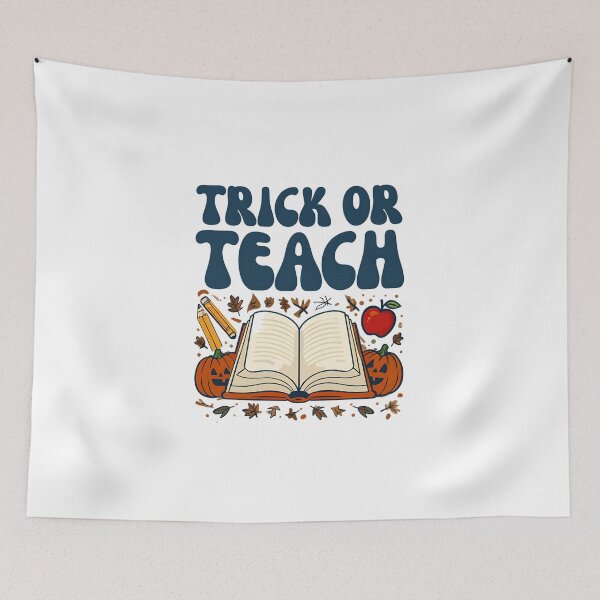 Item preview, Trick or Teach – Spooky Season Educator Print designed and sold by GoxyVision.