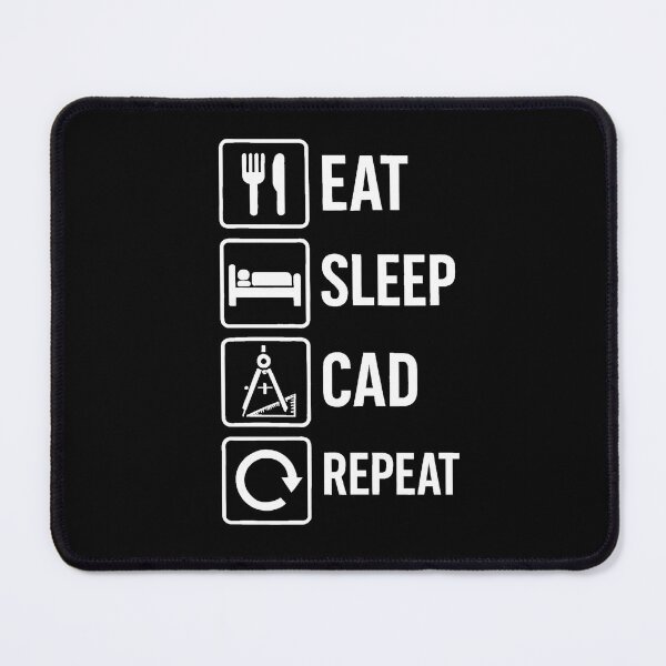 Item preview, Eat Sleep CAD Repeat designed and sold by ArchitecturNest.