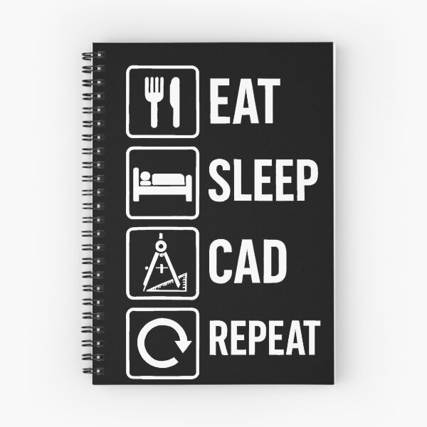Item preview, Eat Sleep CAD Repeat designed and sold by ArchitecturNest.
