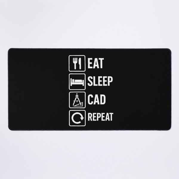 Item preview, Eat Sleep CAD Repeat designed and sold by ArchitecturNest.