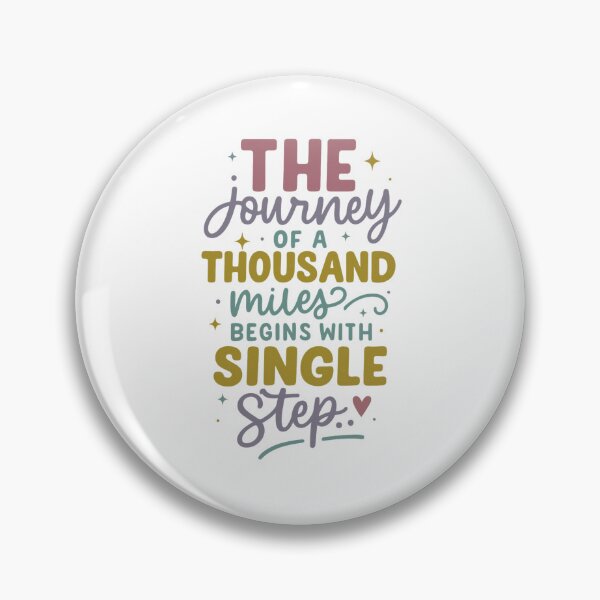 Item preview, Motivational Pastel Quote Shirt – The Journey of a Thousand Miles Begins with a Single Step – Inspirational Self Love Tee designed and sold by DaringDesigns19.