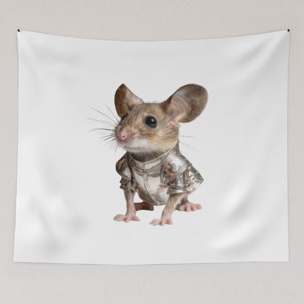 Item preview, Tiny Mouse Knight in Shiny Armor – Cute Fantasy Character Design designed and sold by Maryna_Reine.