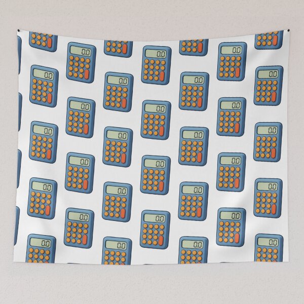 Item preview, Calculator with orange buttons isolated on transparent background, back to school, AI generated designed and sold by dvoevnore.
