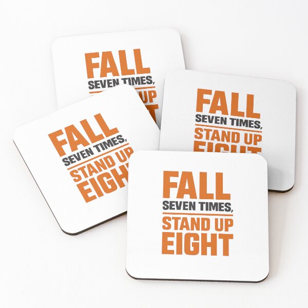 Item preview, FALL SEVEN TIMES STAND UP EIGHT – Motivational Gym Shirt | Fitness Quote T-Shirt | Workout Inspiration | Resilience Apparel designed and sold by DaringDesigns19.