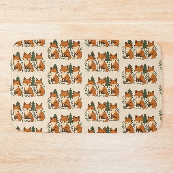 Item preview, Foxes in forest designed and sold by ezshoppers.