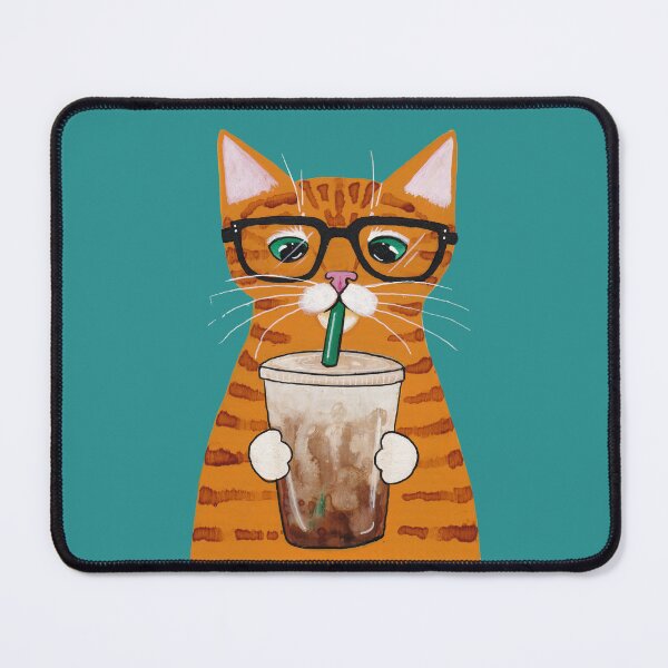 Item preview, Iced Coffee Cat designed and sold by KilkennyCat Art.