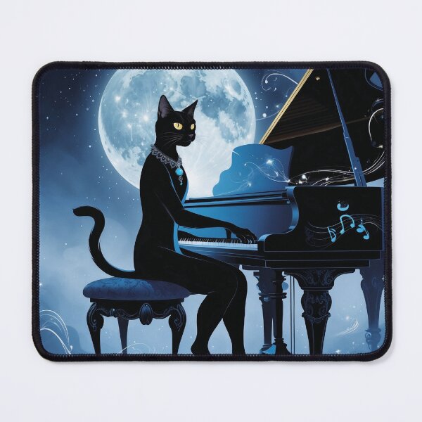 Item preview, Moonlight Piano Cat designed and sold by 0606PM.