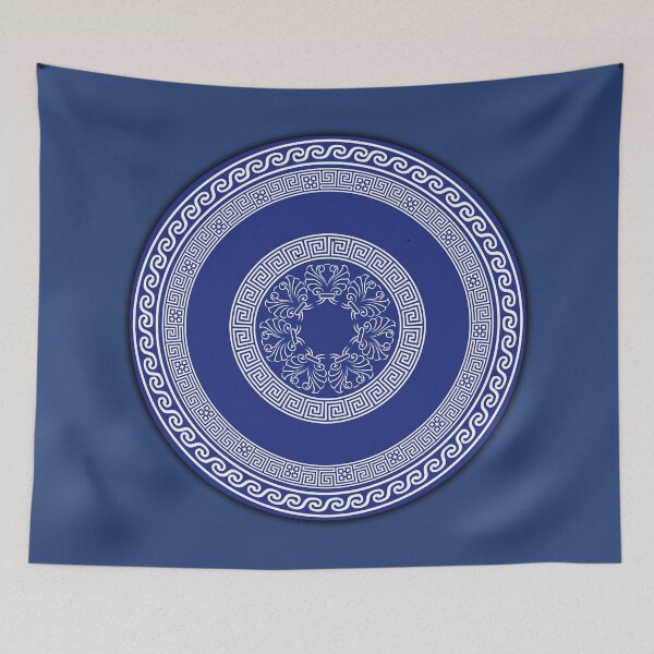 Item preview, Greek Ornament - Deep Blue designed and sold by DigitalHeadache.