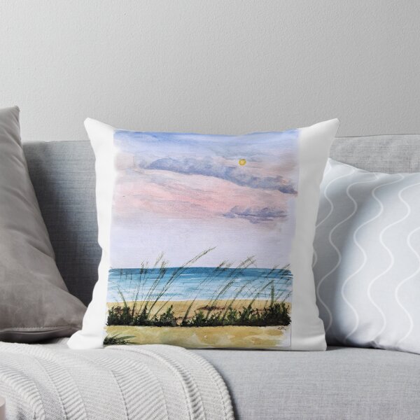 Item preview, Seaside Sunrise – Watercolor Seascape Painting Baltic Serenity Nostalgic Coastal designed and sold by kkjustpaint.
