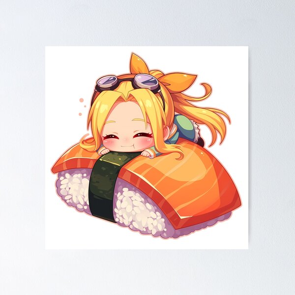 Item preview, Chibi Sushi Nigiri Winry Rockbell Fullmetal Alchemist Kawaii designed and sold by CarlosBender.