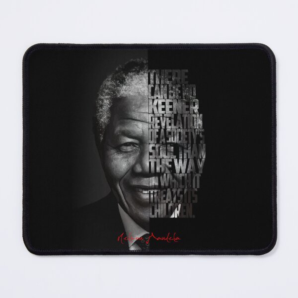 Item preview, Nelson Mandela Quote Poster – Monochrome Inspirational Portrait Art designed and sold by Enea Kelo.
