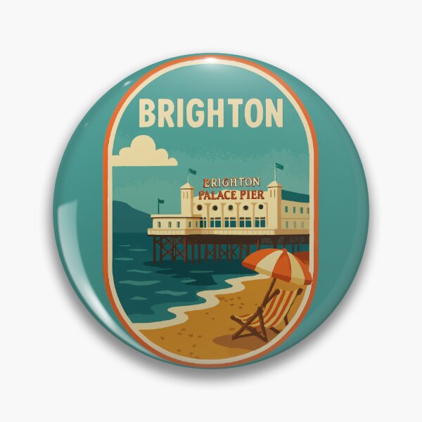 Item preview, Brighton Travel Souvenir Sticker designed and sold by rogue-design.