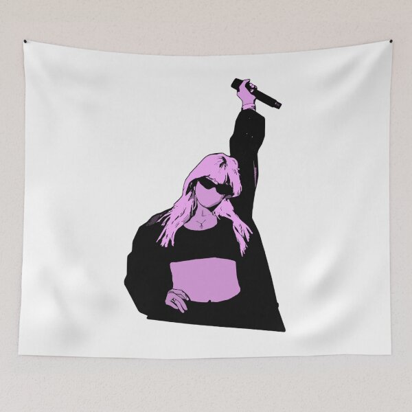 Item preview, Vector Pink Woman Singer designed and sold by nerdyygraphic.