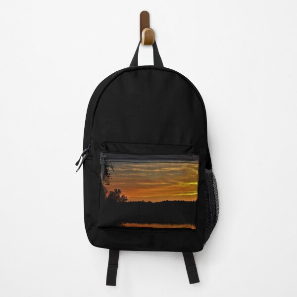 Item preview, Spooky Lake Sunset Landscape designed and sold by DeannesStore.