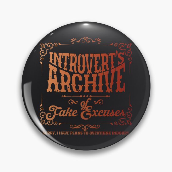 Item preview, Introvert’s Archive of Fake Excuses designed and sold by Milena R..