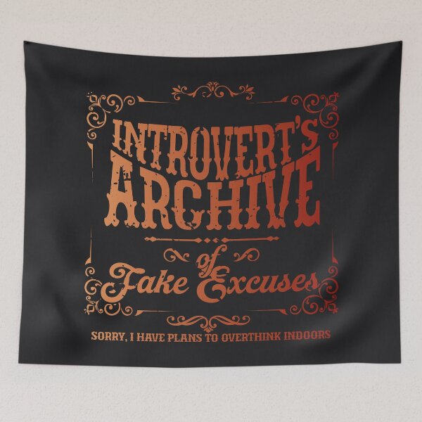 Item preview, Introvert’s Archive of Fake Excuses designed and sold by Milena R..