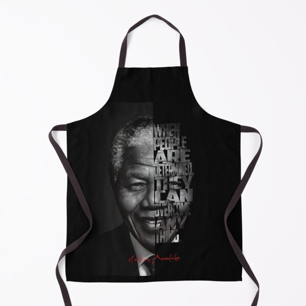 Item preview, Nelson Mandela Quote Poster – Monochrome Inspirational Portrait Art designed and sold by Enea Kelo.