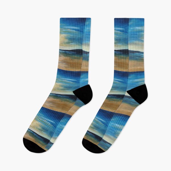 Item preview, Seaside Sunrise Ocean Sunset Radiant Seascape Painting Gentle Waves Morning Light designed and sold by kkjustpaint.