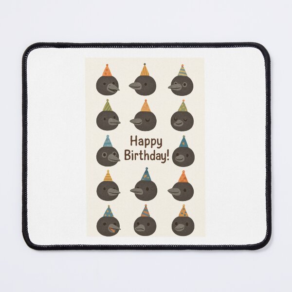 Item preview, Crow Party Hat cute happy birthday kawaii gift christmas happy designed and sold by CheeseBlueprint.