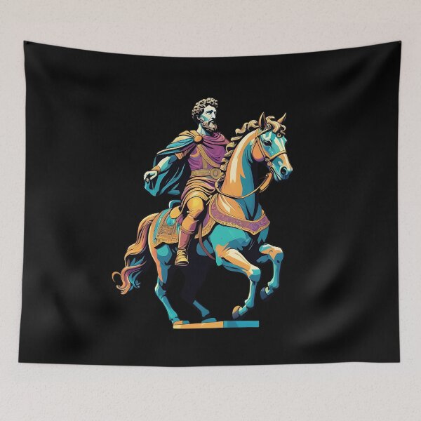 Item preview, Stoicism Philosopher Marcus Aurelius On A Horse Statue Artwork | Stoic Art | Stoic Wisdom designed and sold by LexaArtworks.