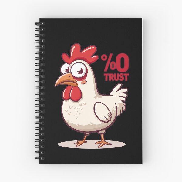 Item preview, "Trust No One" Suspicious Chicken – Funny Sticker Art designed and sold by VectiveLab.