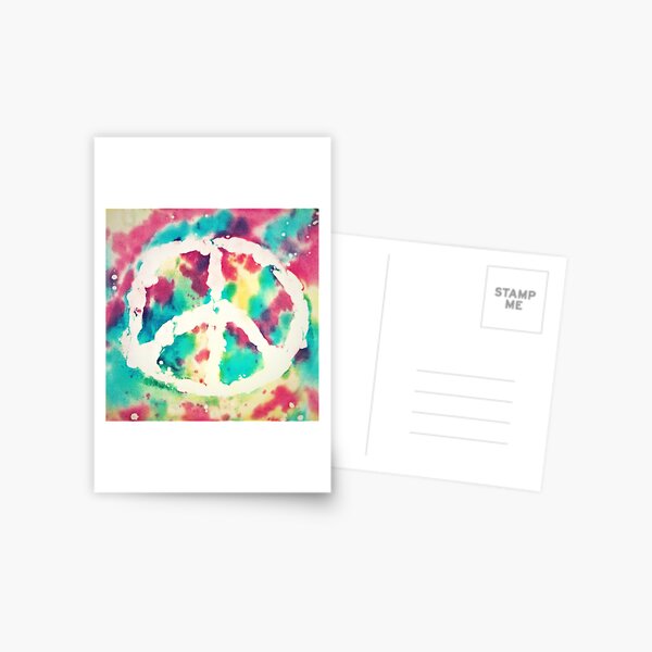 Tie Dye Peace Postcard
