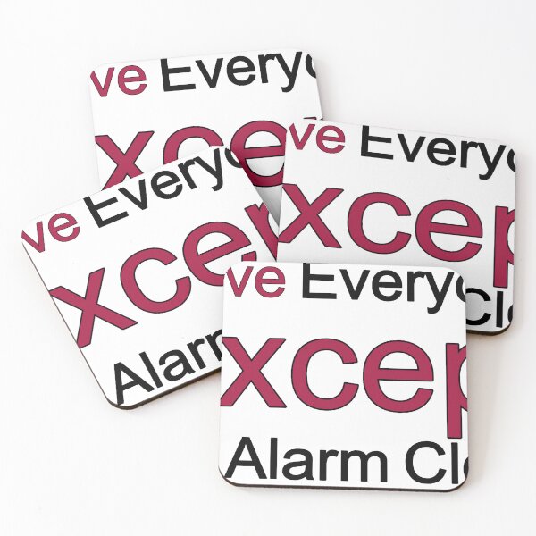 Item preview, I Love Everyone Except My Alarm Clock designed and sold by TheIconSmith.