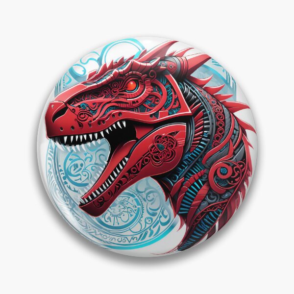 Item preview, Robot T-Rex Black, Red And Blue B designed and sold by DigitalHeadache.