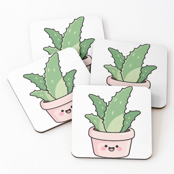 Item preview, Cute Smiling Aloe Vera in Pink Pot designed and sold by 2rose.