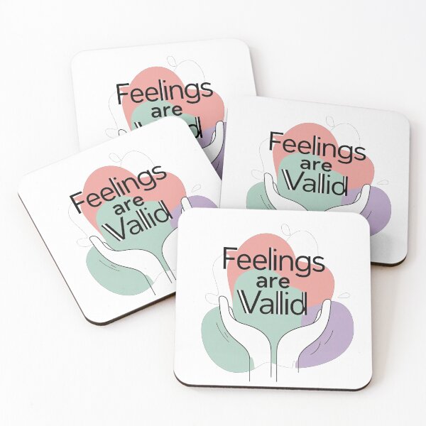 Item preview, Feelings Are Valid – Pastel Emotional Wellness Illustration designed and sold by AstridOfficial.