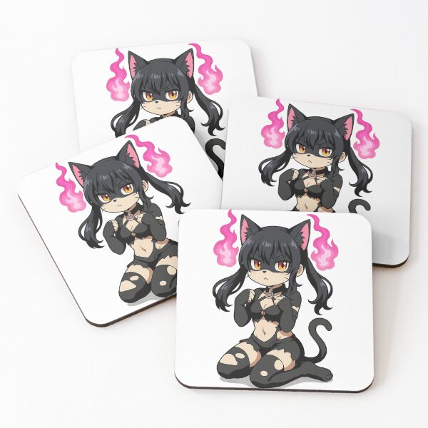 Item preview, Fiery Cat Spirit Anime Girl - Cute Flame Fighter Design designed and sold by oneskyoneland.
