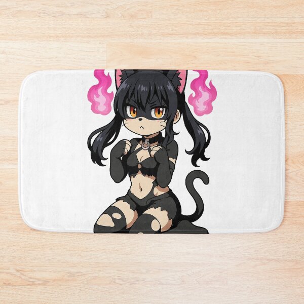 Item preview, Fiery Cat Spirit Anime Girl - Cute Flame Fighter Design designed and sold by oneskyoneland.