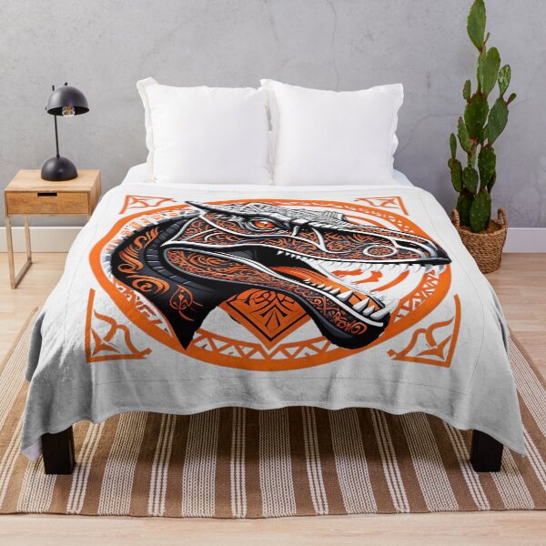 Item preview, T-Rex Black and Orange designed and sold by DigitalHeadache.