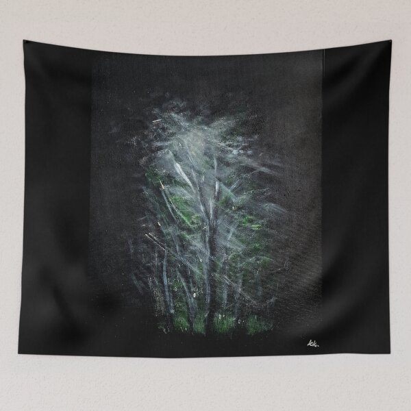 Item preview, Moonlight Beauty Mystery Mist Night Tranquility Harmony Nighttime Light designed and sold by kkjustpaint.