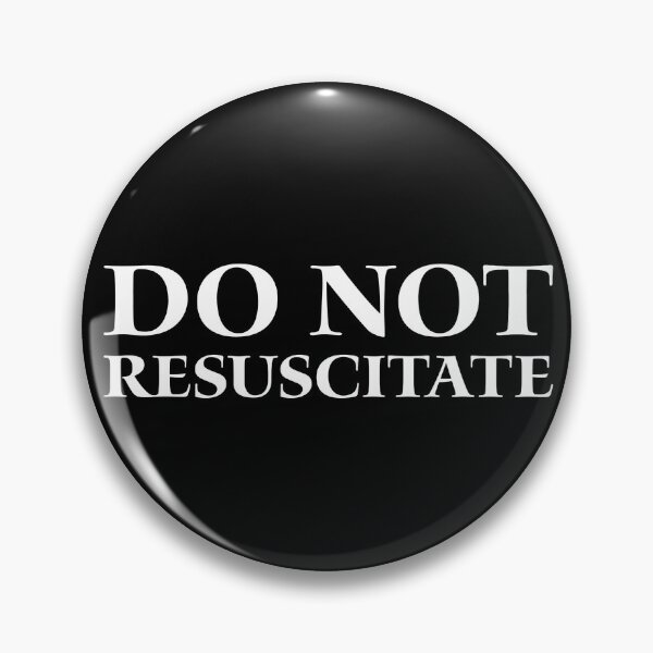 Item preview, Wednesday's Do Not Resuscitate Sticker  designed and sold by hashnan21.