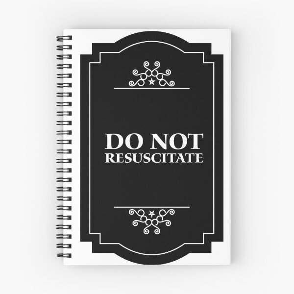 Item preview, Wednesday's Do Not Resuscitate Sticker  designed and sold by hashnan21.