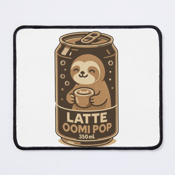 Item preview, Latte Sloth soda coffee cute happy birthday kawaii gift christmas happy designed and sold by CheeseBlueprint.