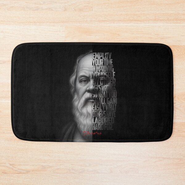 Item preview, Socrates Quote Poster – Monochrome Wisdom Portrait Art designed and sold by Enea Kelo.