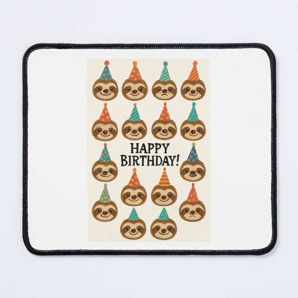 Item preview, Sloth Party Hat cute happy birthday kawaii gift christmas happy designed and sold by CheeseBlueprint.