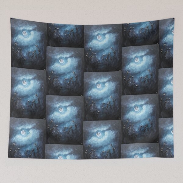 Item preview, Moonlight Beauty Mystery Mist Night Tranquility Harmony Nighttime Light designed and sold by kkjustpaint.