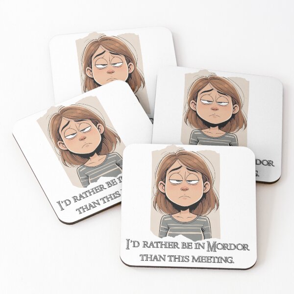 Item preview, I’d rather be in Mordor than this meeting designed and sold by BebiArt.
