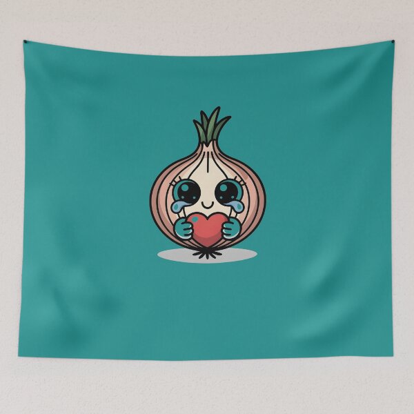 Item preview, Crying Onion Holding a Heart – Funny Onion Chopping Gift for Sensitive Souls, Light Tee designed and sold by JoyMuse.