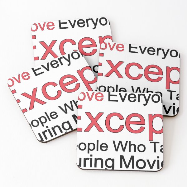 Item preview, I Love Everyone Except People Who Talk During Movies designed and sold by TheIconSmith.