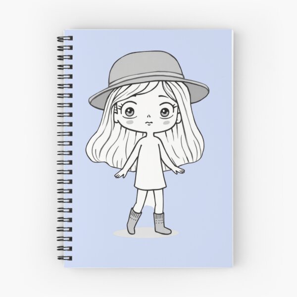 Item preview, Chic Girl in Hat – Minimalist Line Art Style designed and sold by Bareradesigns.