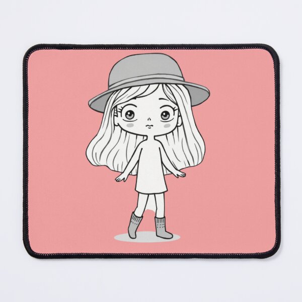 Item preview, Chic Girl in Hat – Minimalist Line Art Style designed and sold by Bareradesigns.