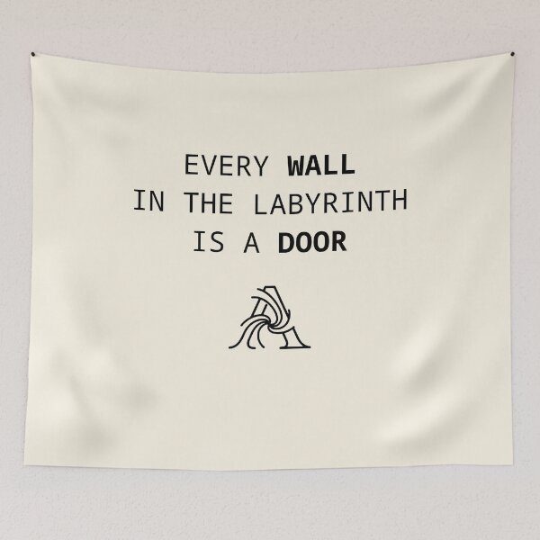 Item preview, Ariadne's Wisdom: Every Wall is a Door (black) designed and sold by MaidInMind.