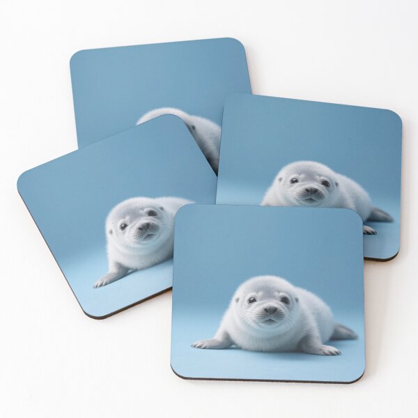 Item preview, seal, cute, modern, aesthetic, minimalist, blue, chubby, adorable designed and sold by SasiPen.