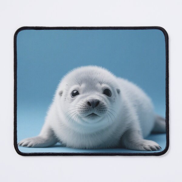 Item preview, seal, cute, modern, aesthetic, minimalist, blue, chubby, adorable designed and sold by SasiPen.