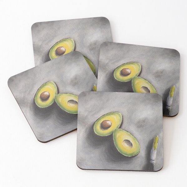 Item preview, Avocado Art Modern Still Life Breakfast Helthy Fat designed and sold by kkjustpaint.